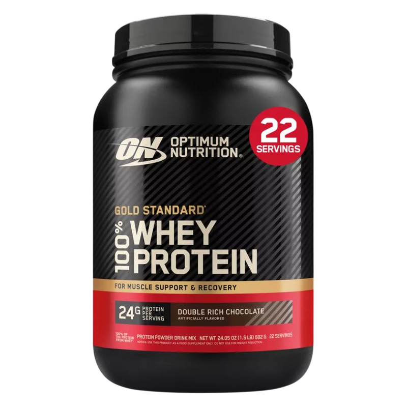Optimum Nutrition Gold Standard 100% Whey, Double Rich Chocolate, Protein Powder, 22 Servings