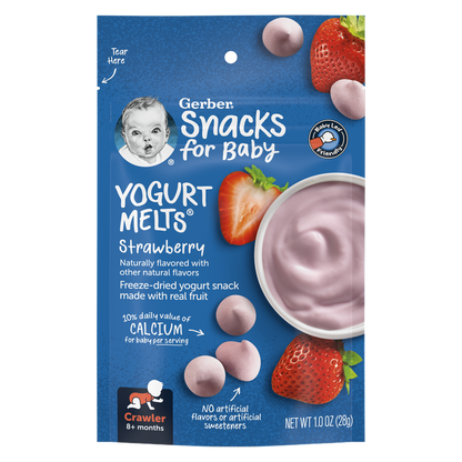 Gerber Baby Foods Strawberry Yogurt Melts, 1 oz.