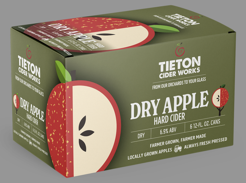 Tieton Dry Apple Cider 6pk 12oz Can