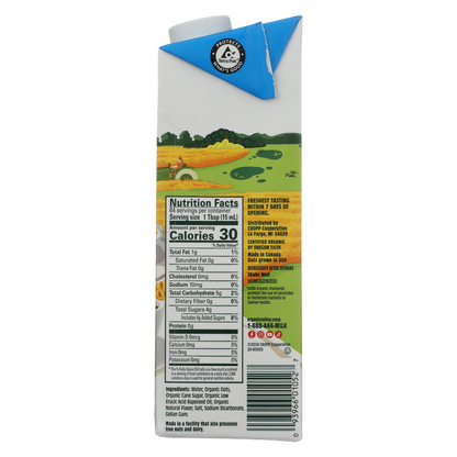 Organic Valley Vanilla Oat Creamer 32oz Ctn