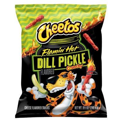 Cheetos Crunchy Flamin' Hot Dill Pickle 8.5oz - Cheetos – BevMo!
