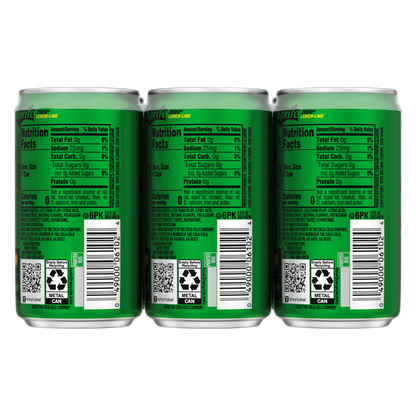 Sprite Zero Sugar 6pk 7.5oz Mini Can