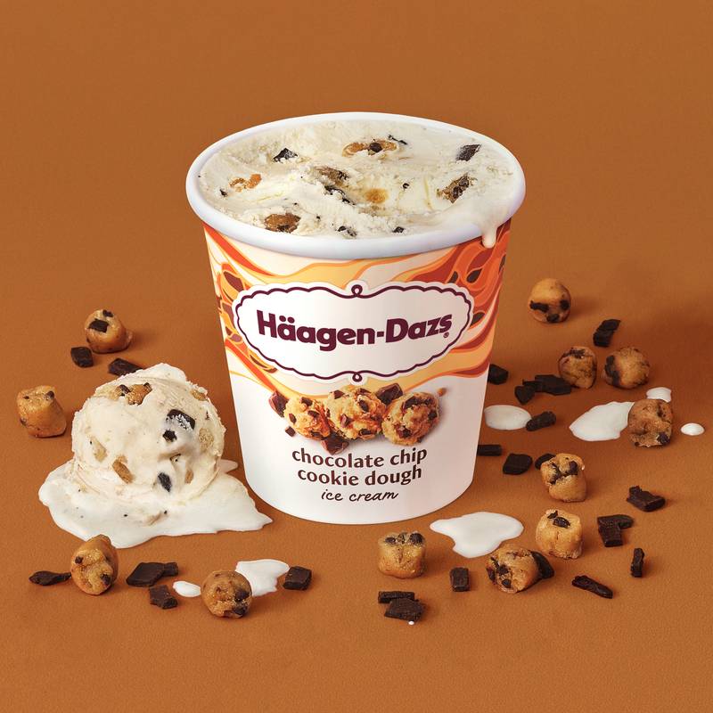 Haagen-Dazs Chocolate Chip Cookie Dough Ice Cream, 14oz. - Haagen