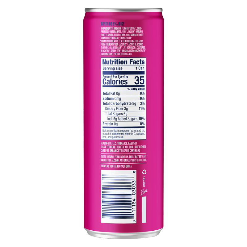 Health-Ade Pop Pomegranate Berry 12oz - Health-Ade Pop  BevMo!