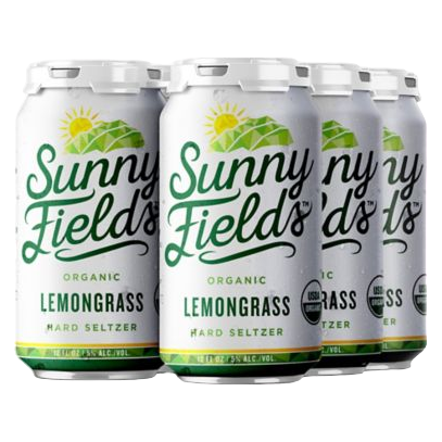 Sunny Fields Organic Seltzer Lemongrass 6pk 12oz