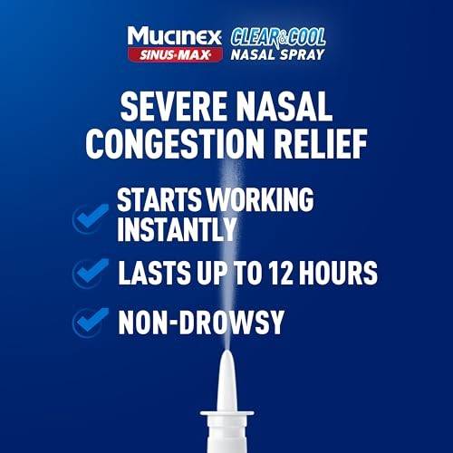 Mucinex Rapid Clear Day Liquid Gel 16 ct. + Clear & Cool Nasal Spray .75 oz.