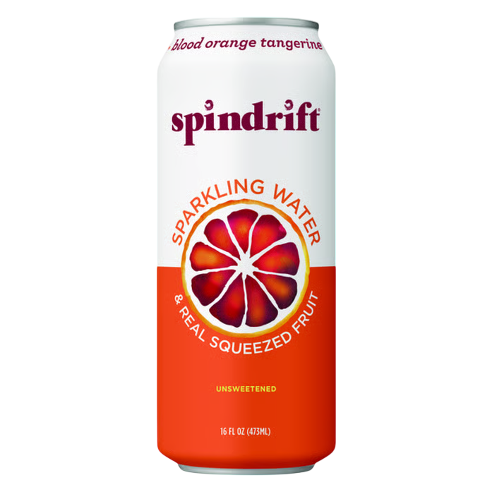 Spindrift Sparkling Water Blood Orange 16oz Can