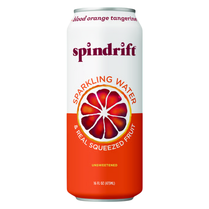 Spindrift Sparkling Water Blood Orange 16oz Can