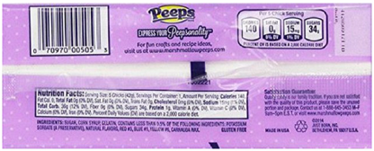 Peeps Purple Marshmallow Chicks, 5 Count