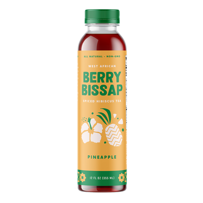 Berry Bissap Pineapple Spiced Hibiscus Tea 12oz