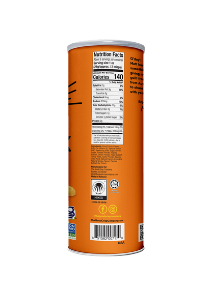 The Good Crisp Company Outback BBQ Potato Crisps 5.6oz