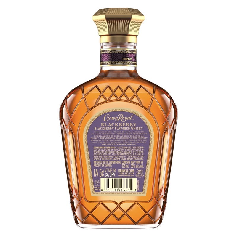 Crown Royal Blackberry 375ml Bottle - Crown Royal – BevMo! Crown Royal Blackberry 375ml Bottle - Crown Royal – BevMo!