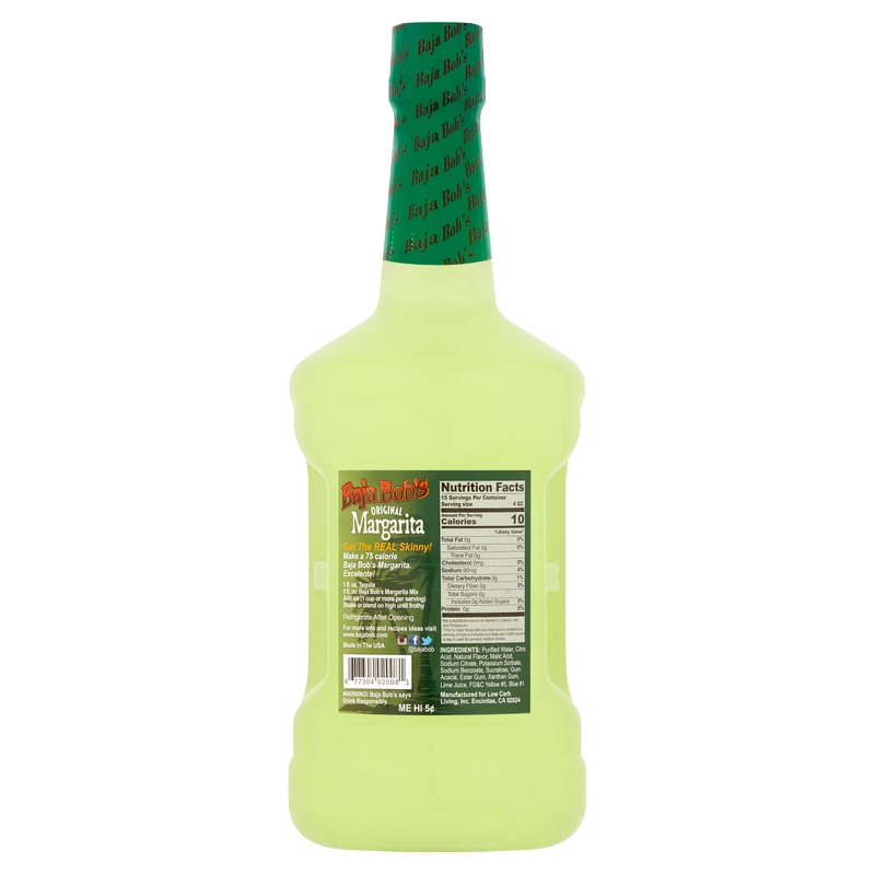 Baja Bob's Low Carb Margarita Mix 1.75L Btl