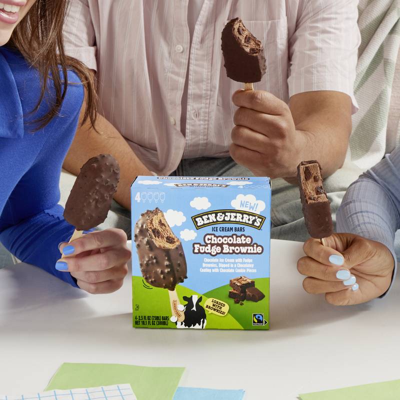 Ben & Jerry's Chocolate Fudge Brownie Ice Cream Bars 4ct