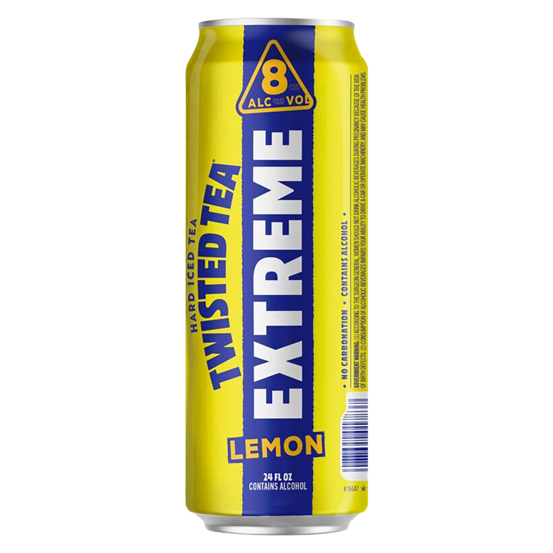 Twisted Tea Raft Twisted Tea Extreme Lemon Single 24oz Can 8% ABV - Twisted Tea – BevMo!