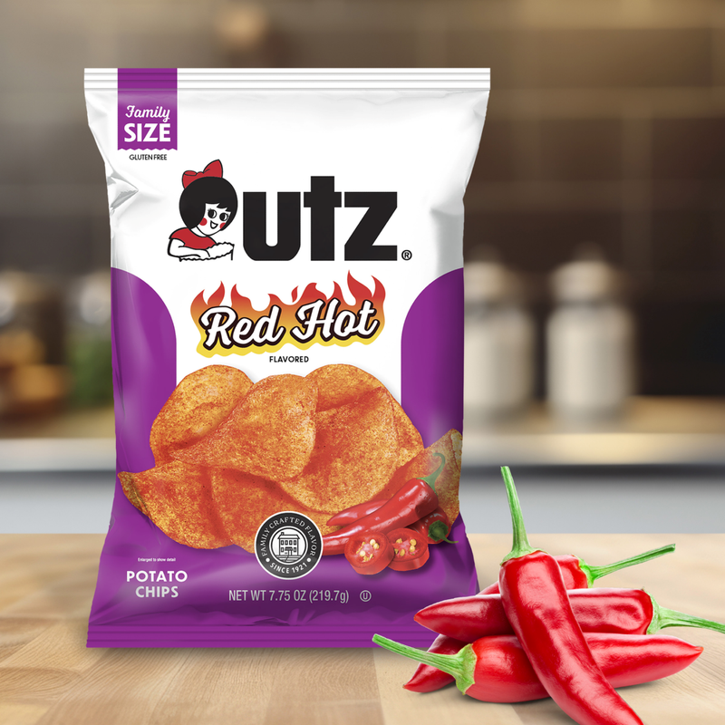 Utz Potato Chips Red Hot 7.75oz