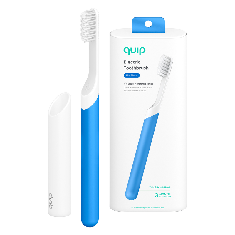Quip Plastic Electric Toothbrush Blue 1ct