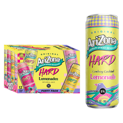 Arizona Hard Lemonade Party Pack 12pk 12oz Can 5.0% ABV