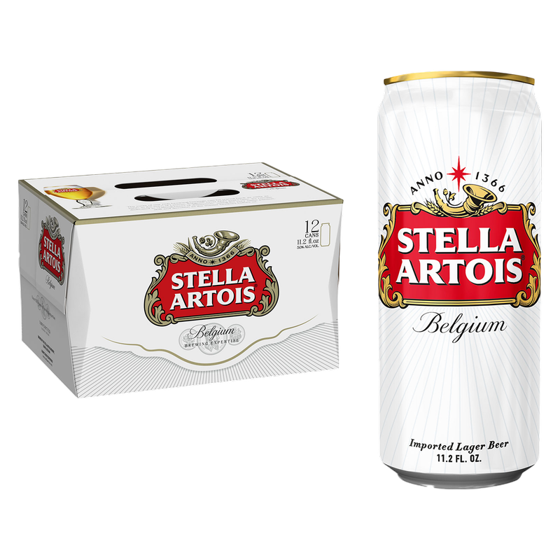 Stella Artois 12Pk 11.2oz Can 5.0% ABV