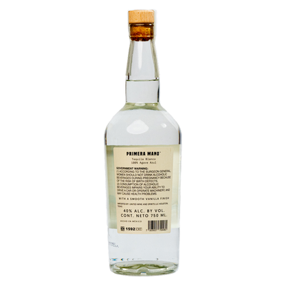 Primera Mano Tequila Blanco 750ml (80 Proof)