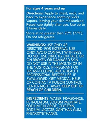 Vicks VapoStick, Invisible Solid Balm with Soothing Vicks Vapors, Non-Medicated, 1.25 Oz