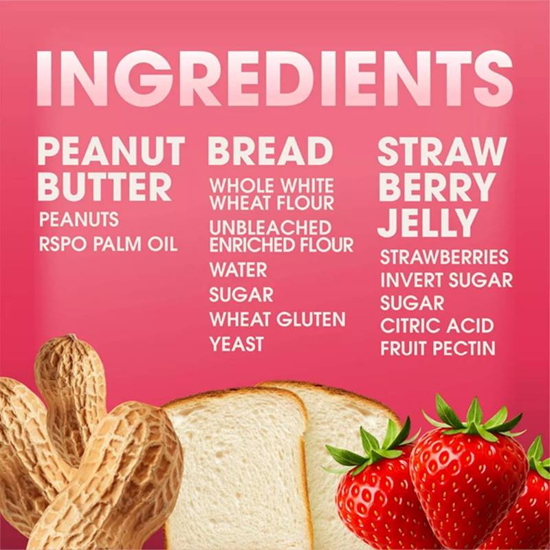 Jams Strawberry Protein PB&J Sandwich 4ct