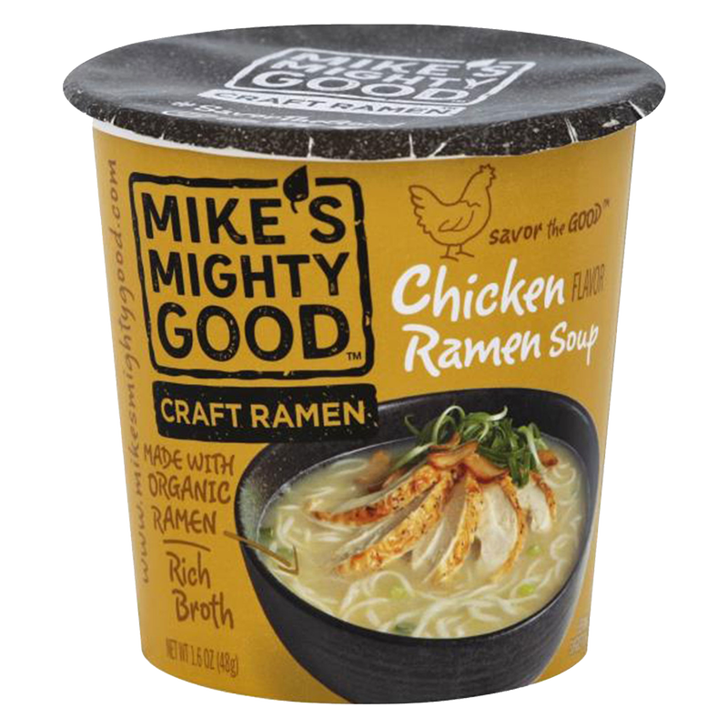 Mighty Mike's Ramon Mike's Mighty Good Chicken Craft Ramen Soup Cup 1.6oz - Mike's Mighty ...