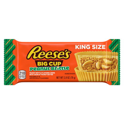 Reese's Peanut Brittle Candy Bar King Size 2.8oz