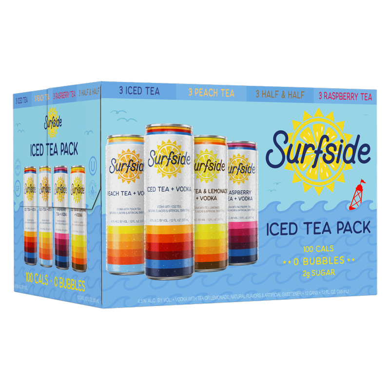 Surfside Iced Tea Variety 12pk 12oz Can 4.5% ABV