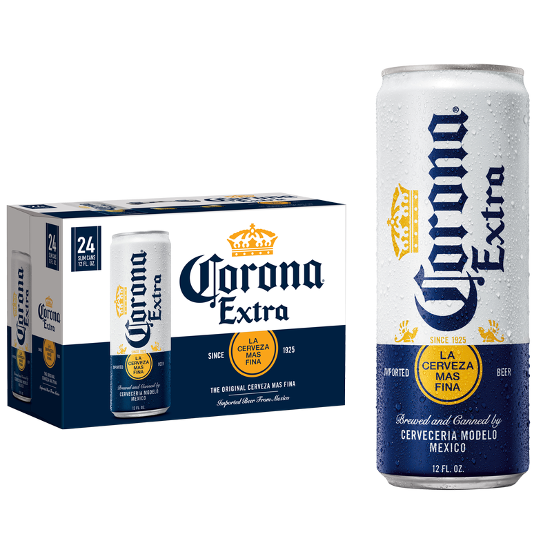 Corona Extra 24pk 12oz Can 4.6% ABV - Corona Extra – BevMo!