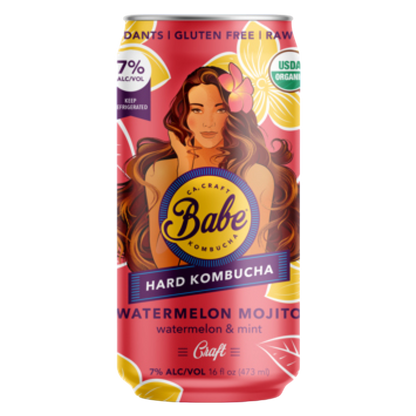 Babe Hard Kombucha Watermelon Mojito (6PKC 12 OZ)