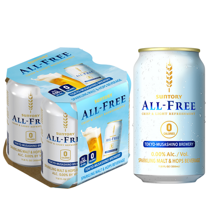 Suntory All-Free Non-Alcoholic 4pk 300ml Can