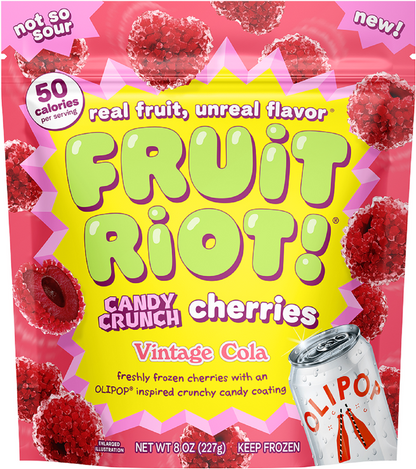 Fruit Riot x Olipop Frozen Candy Crunch Cherries