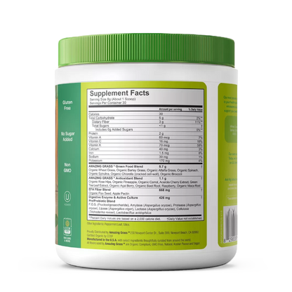 Amazing Grass Greens Blend Superfood Vegan Powder Original 8.5oz