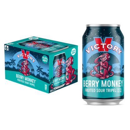 Victory Berry Monkey Fruited Sour Tripel 6pk 12oz Cans 9.5% ABV