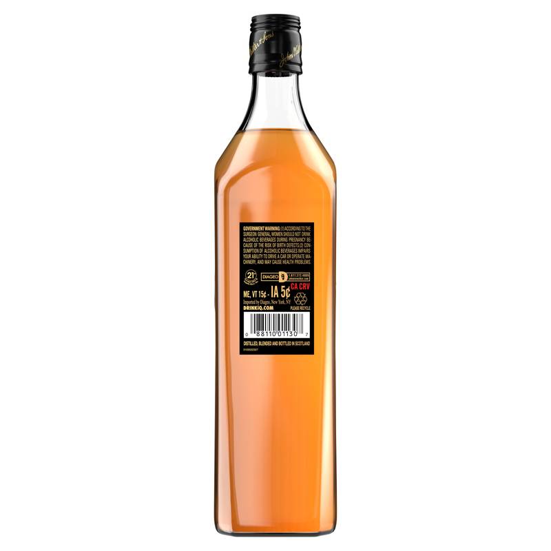 Johnnie Walker Black Label Scotch 750ml (80 Proof) - Johnnie