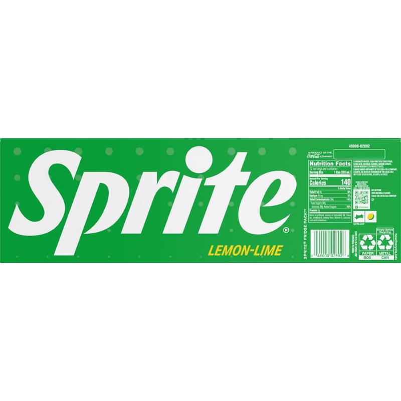 Sprite Soda 12pk 12oz Can
