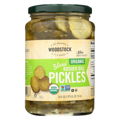 Woodstock Kosher Dill Pickle Chips 24oz