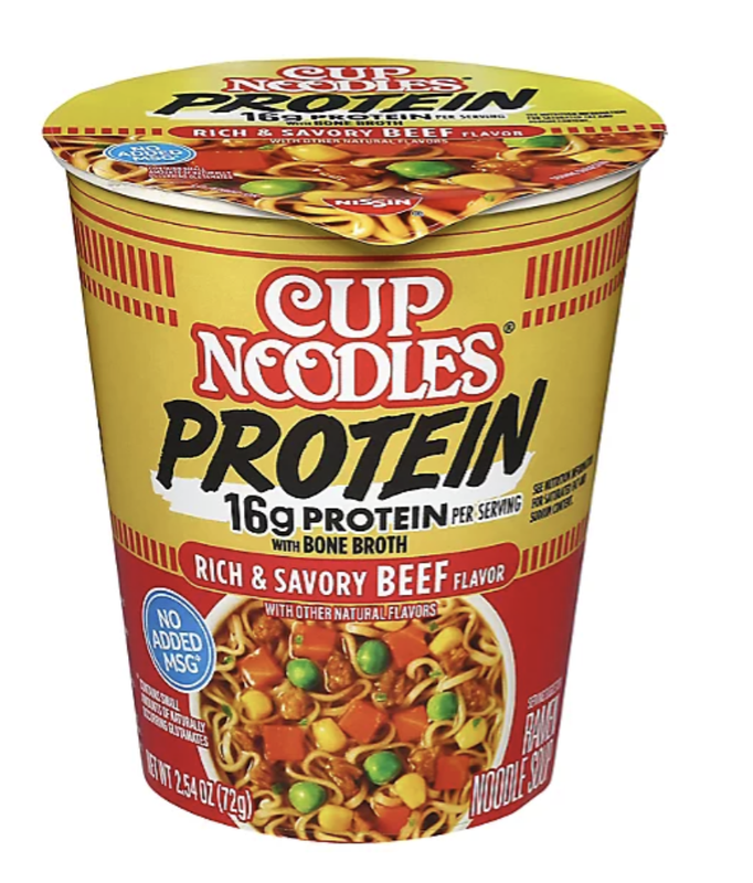 Cup Noodles Protein Rich & Savory Beef