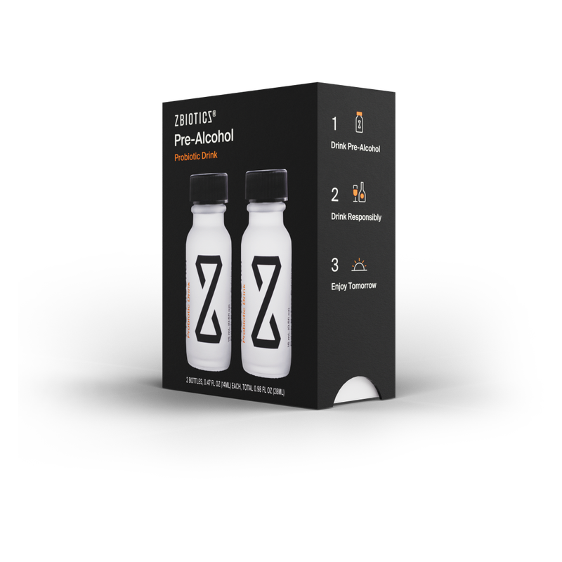 ZBiotics Pre-Alcohol Probiotic Drink - 2 Pack