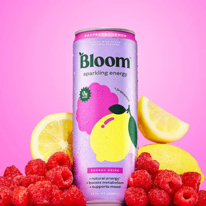 Bloom Energy Raspberry Lemon 12oz Can