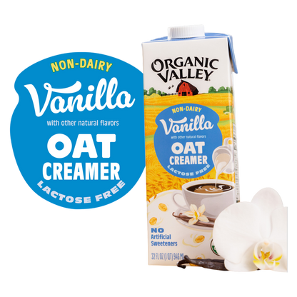 Organic Valley Vanilla Oat Creamer 32oz Ctn