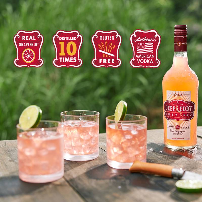 Deep Eddy Ruby Red Grapefruit Flavored Vodka - Deep Eddy – BevMo!