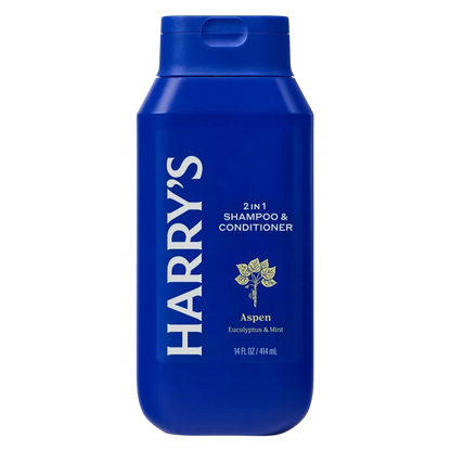 Harry's Men's 2 in 1 Shampoo and Conditioner, Aspen, 14oz