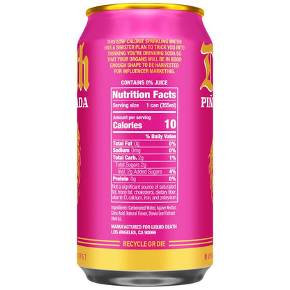 Liquid Death Piña Killada Sparkling Water 6pk 12oz Can