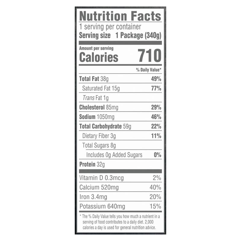Devour Frozen White Cheddar Mac & Cheese with Bacon Meal 12oz