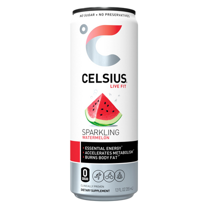 CELSIUS Sparkling Watermelon Essential Energy Drink 12oz Can
