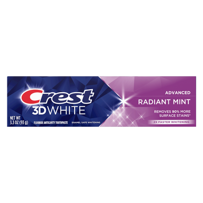 Crest 3D White Advanced Radiant Mint Toothpaste 3.3 oz