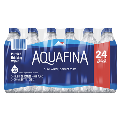 Aquafina Case Pack Water 16.9oz 24ct Btl