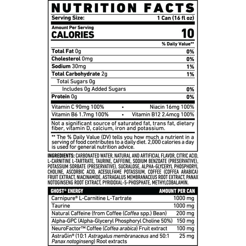 GHOST Energy Zero Sugar 'Merica Pop 16oz Can